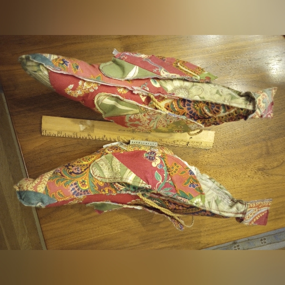2 Pottery Barn Birds, Patchwork Large